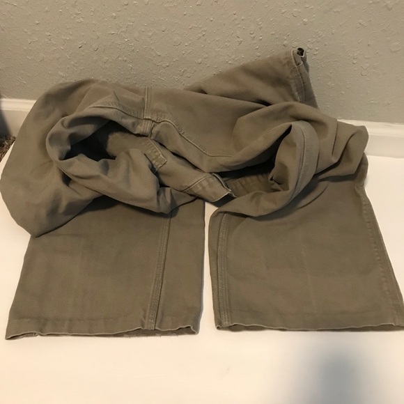 Carhartt Carpenter Durable Tan Cotton Pants 36x29 - Picture 9 of 10